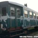 Il convoglio storico che l'Aisaf di Bari sta restaurando: prender� il nome di Valle d'Itria express 